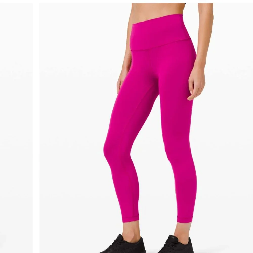 NWT LULULEMON Wunder Train Pant Leggings 25"  RIPENED RASPBERRY PINK PURPLE 6 - Picture 3 of 5